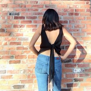 Haute Hippie 100% Silk Backless Beaded Top